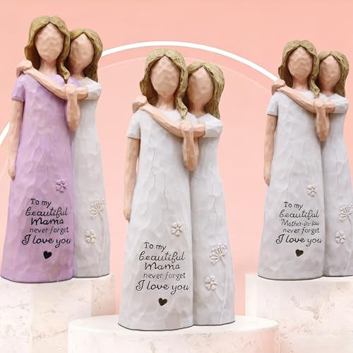 Figurita Decorativa de Madre e Hija en Resina miniatura 7