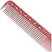 YS Park 339 Fine Cutting Comb - Red