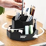 Photo Gallery ggiantgo portapenne per scrivania, 9 scomparti, girevole a 360 gradi, grazioso organizer per penne, articoli di cancelleria per ufficio, casa e forniture artistiche (nero) Photo Gallery ggiantgo portapenne per scrivania, 9 scomparti, girevole a 360 gradi, grazioso organizer per penne, articoli di cancelleria per ufficio, casa e forniture artistiche (nero)