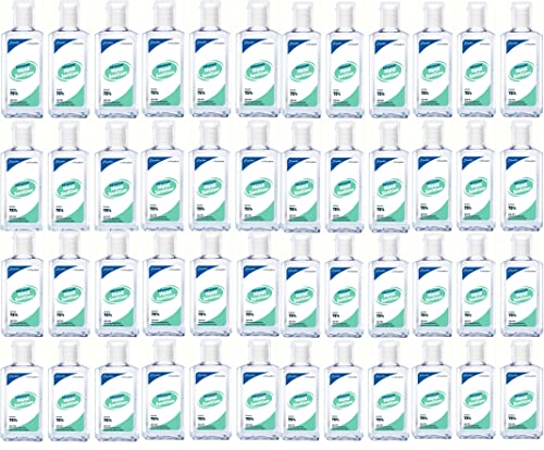 Hand Sanitizer Dearskin Alcohol 48 Pack. Advanced Formula Alcohol 75% Gel Skincare Moisturizer With Aloe Vera And Arginine 2 Oz X 48. The Refreshingly Effective Small Hand Sanitizer Gentle On Your Skin. #TOP3