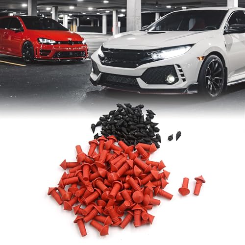 Image of Hetkrishi 32 pc Universal Mushroom Shaped Tire Repair Insert Plugs Red Black 7mm
