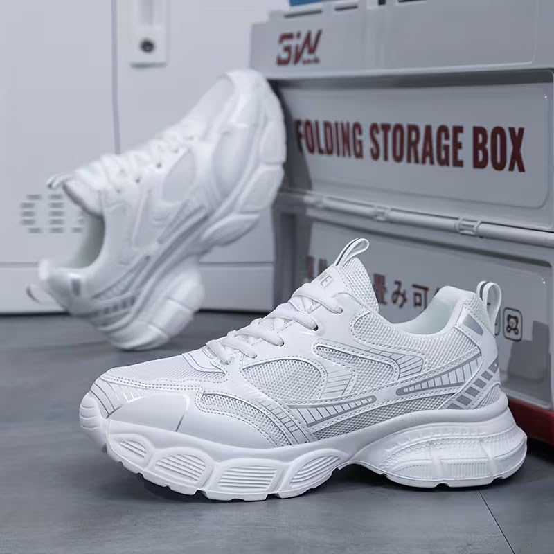 Image of Cruiser Men's Athletic Sneakers | Striped Side Panel Chunky Shoes | Multi Panel Layered Cushioned Midsole Sneaker | Flexible Walking & Everyday Comfort Sneakers | Everyday Fashion Sneakers (2656)