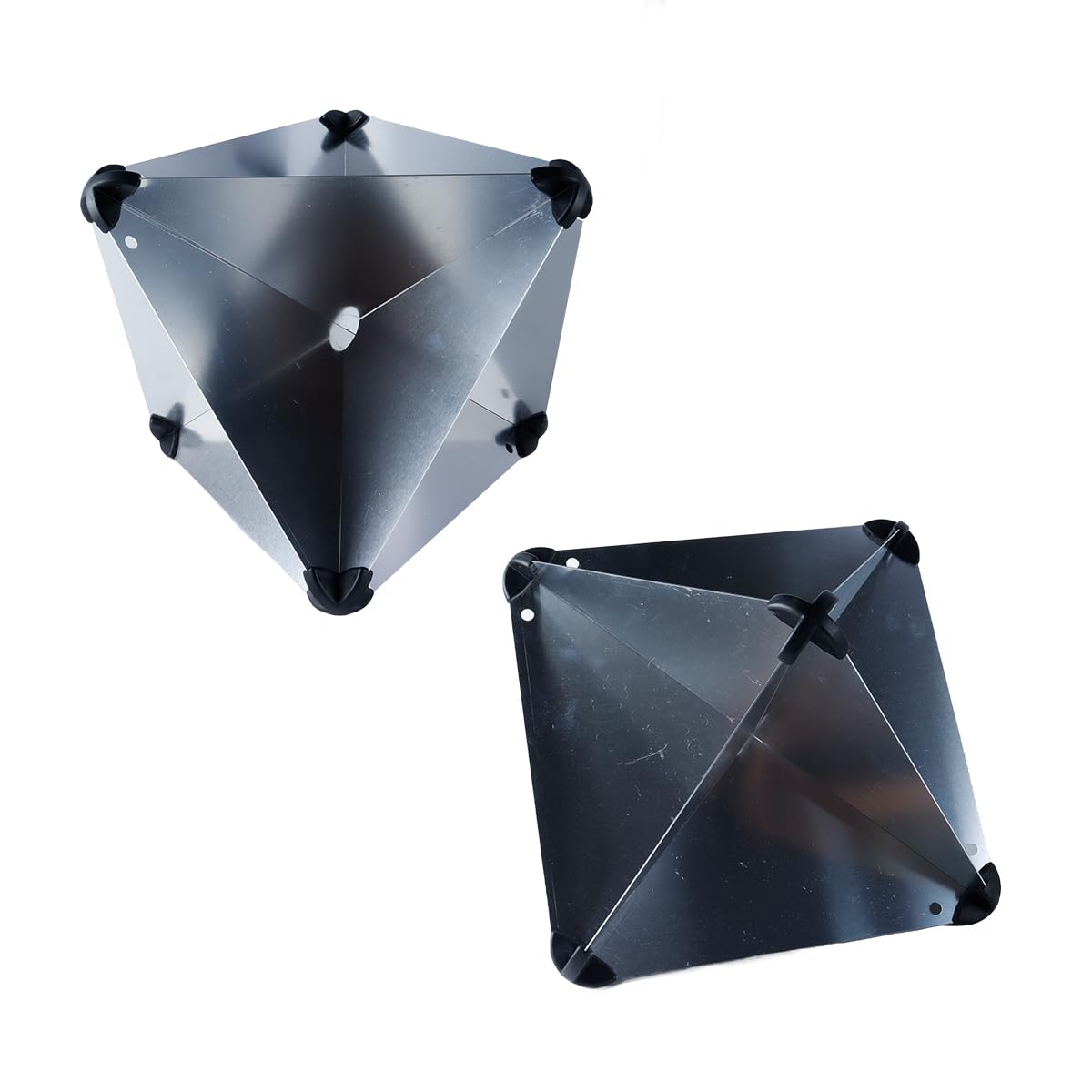 Ausi Réflecteur radar octaédrique marin 16x16 pouces pour voiliers Bateaux à moteur Réflecteur radar octaédrique en aluminium pour une visibilité améliorée