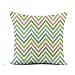 Housse de coussin carrée aquarelle chevron pastel coloré printemps rose bleu vert turquoise 50,8 x 50,8 cm