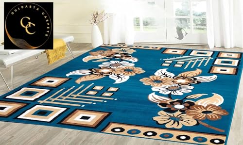 Image of Premium BCF Floral Multi Design Area Rug 5x7 Feet