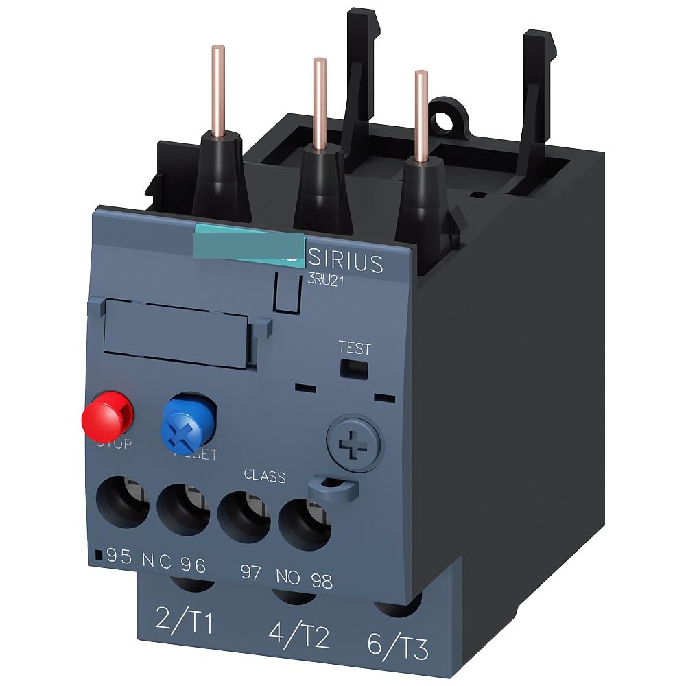 JJHQOKYNA Overload Relay 34-40A Motor Protection S0 Class 10 Installed on The contactor 3RU2126-4FB0