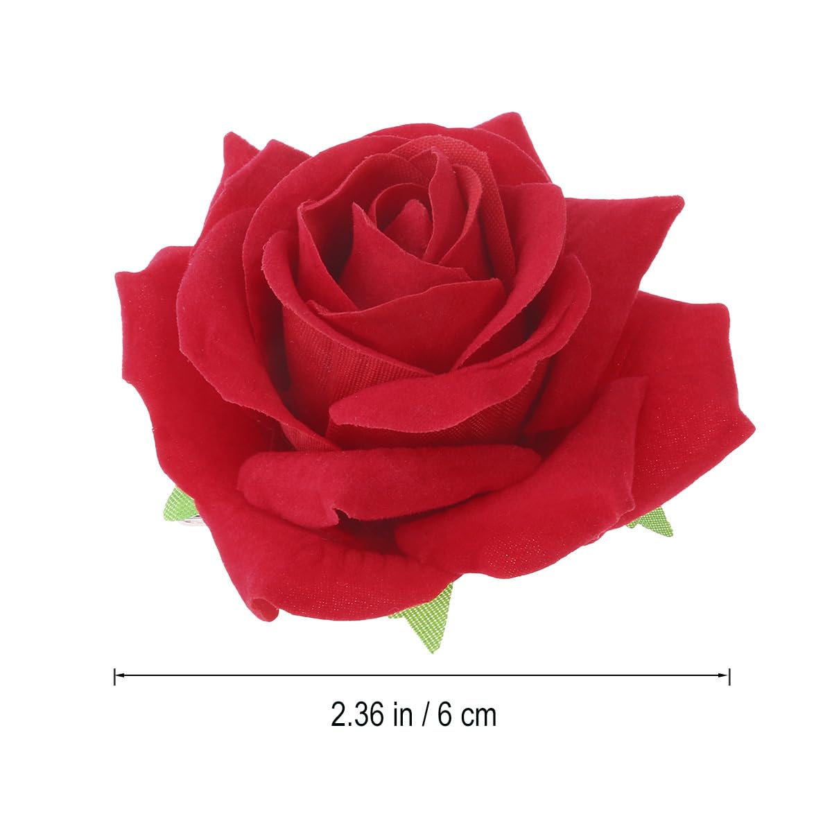 Lot de 3, 2, 1 broche avec pétales de rose artificiels - Accessoires de cheveux pour enfants - Nœud à cheveux tartan - Épingle à cheveux - Broche à cheveux avec rose blanche - Mini rouge,