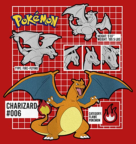 Pokemon Poke Charizard Highlight Girls Short Sleeve Tee Shirt2