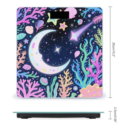 Báscula de baño digital con pantalla LED y vidrio templado miniatura 2