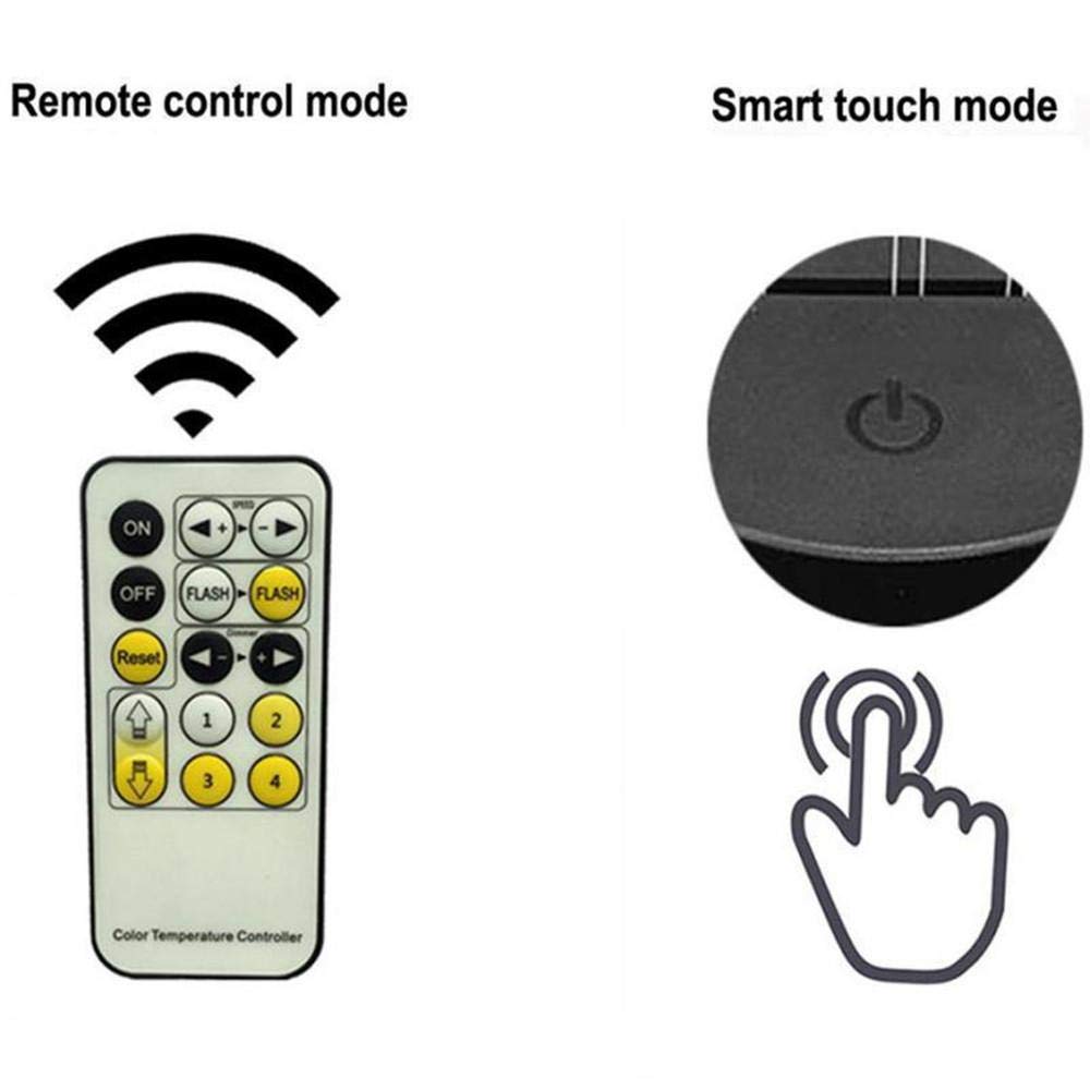 Lampe D'illusion 3D VORMOR Veilleuse LED Tactile 7 Couleurs Avec Telecommande Harry Potter