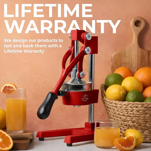 Image of Zulay Kitchen Cast Iron Juicer - Heavy Duty Manual Juicer with Detachable Strainers for Easy Cleaning, Orange Juice Press for Citrus Fruits, Perfect for Bartenders, Juice Lovers & Health Enthusiasts