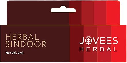Jovees Herbal Sindoor Red | Rich Color | Quick Drying & Long Lasting | Water-Proof | Smudge-Proof | Sponge Tip Applicator| For All Skin Type | 5ML