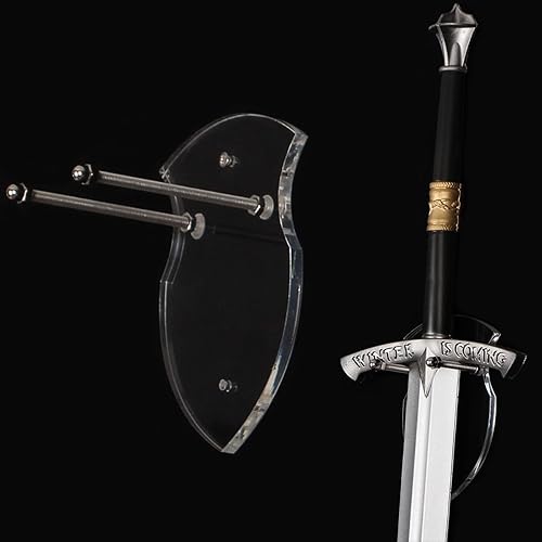 Miniatura 4 de WANLIAN Sword Cards - Soporte de espada montado en la pared, tarjeta de pared de espada acrílica, soporte de espada con accesorios (1 pieza