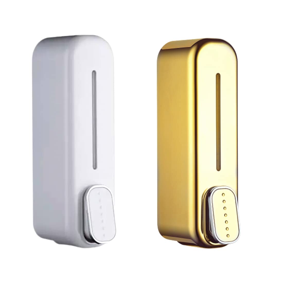 BATH GURU Abs Wall Mounted Shampoo Sanitizer Lotion Hand Dish Wash Gel Liquid Soap Dispenser for Bathroom Kitchen Pack of 2 (350 Ml, White & Gold) (B0B5QXXVR2) Amazon Price History, Amazon Price Tracker