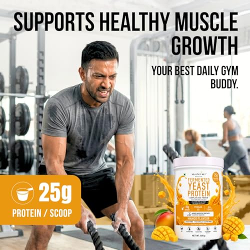Image of HealthyHey Nutrition Fermented Yeast Protein - Mango Flavour - 500g