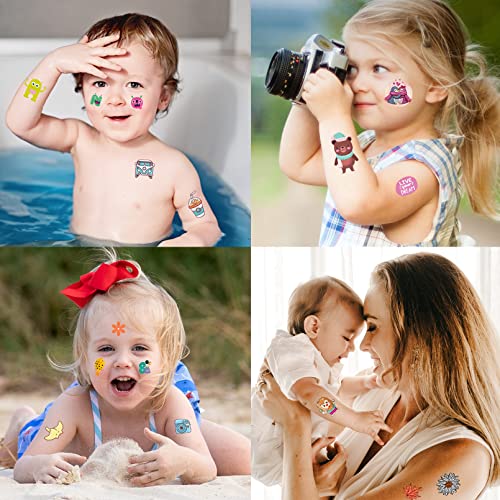 Aresvns Children's Temporary Tattoo 340+ Designs,20 Sheets Cute Fake Tattoos For Girls And Boys, Waterproof, Durable, Non-Toxic And Easy To Remove #TOP5