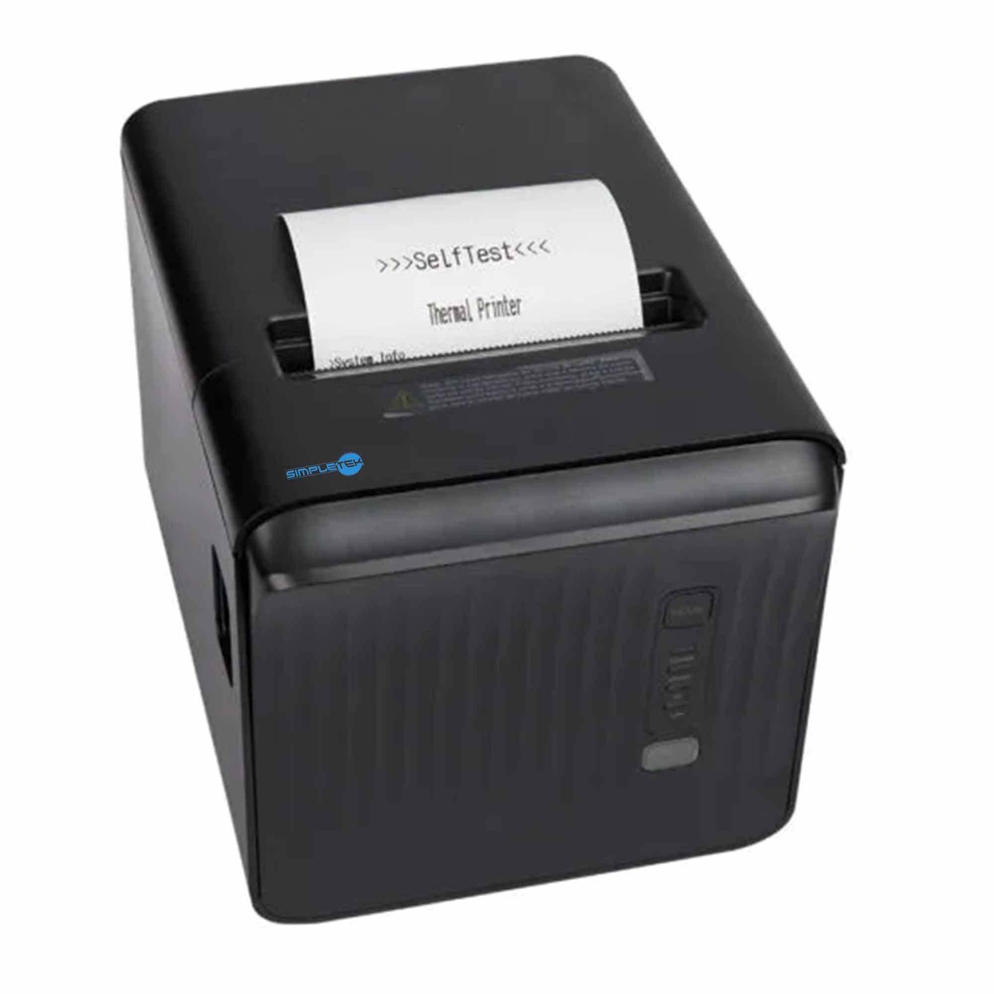 SIMPLETEK - Stampante Termica POS 80mm | USB LAN RJ-11 RS232 | per Scontrini Ricevute e Comande - Auto-Cut | Manuale e Driver inclusi