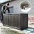 DRATO 90 Gallon Deck Boxes Outdoor Waterproof, Resin Large Lockable Storage Box with Lid, Outdoor Storage Bench Patio Cushions Furniture, Garden Tools, Pool Accessories (Black, 90 Gallon)