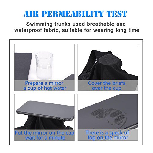 VGEBY Swimming Briefs, Male Men Waterproof Swim Underwear Boardshorts Swimming Competition Wear Trunks Briefs Shorts Pants4