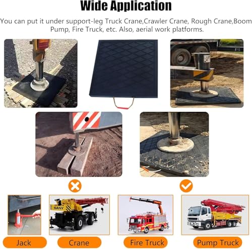 Tapis de réception de cric pour remorque de camion en intervention - 6