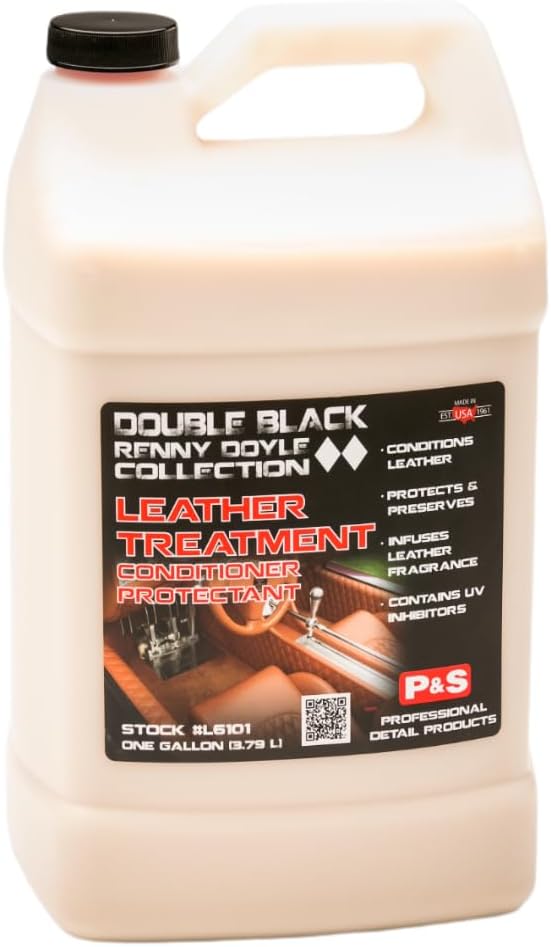 P&S Professional Detail Products - Leather Treatment - Conditioner & Protectant; Revives and Reconditions Leather Interiors, Intense Leather Scent, UV Inhibitors, Premium Leather Finish (1 Gallon)
