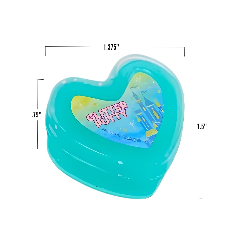 Assorted Colors Disney Princess Glitter Putty Favors - 1.375