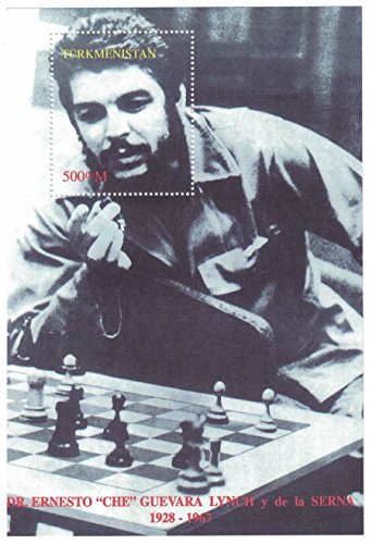Francobolli – Perforfated timbro foglio con Ernesto 'che Guevara/scacchiera/Turkmenistan