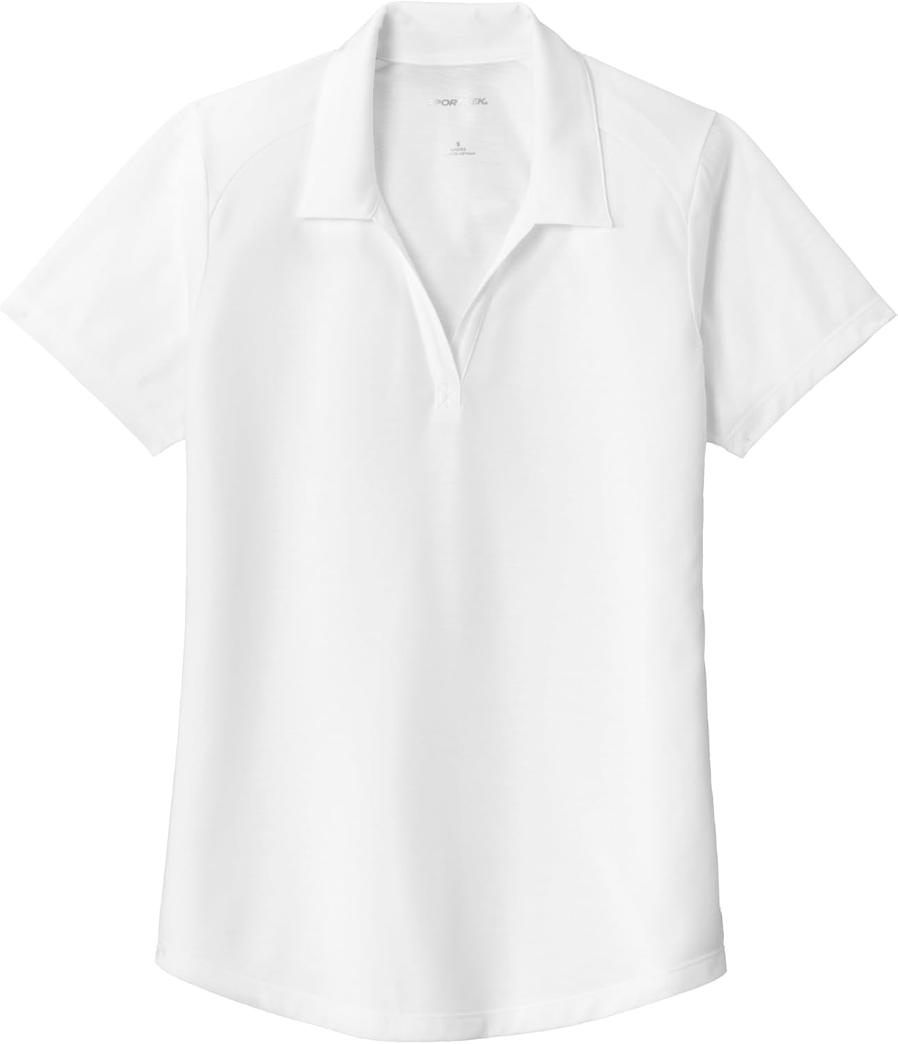 SPORT-TEK Women's PosiCharge Tri-Blend Wicking Polo | Ladies Collared Short Sleeve Shirt, Slim Fit Top for Casual Wear