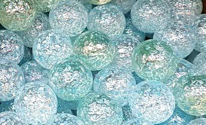 Bille Art Joker Bleu 22 mm - Billes Artistiques Uniques