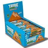 TRIBE x Wildfarmed Vegan Flapjack Bars - Toffee, Pecan & Raisin Oat Bars (16 x 50g Multipack Box) | Healthy Energy Snacks | Source Of Fibre, Natural Ingredients | Sustainable Oats | Breakfast Bars