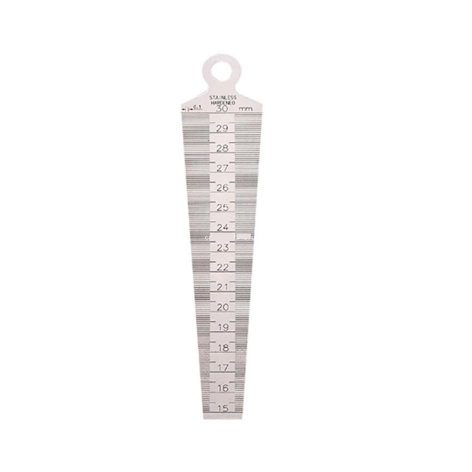 Cfwwsaq C Feeler Gauges, Engine Measuring Tool Feeler Gauge Thickness Measuring Tool Wedge-Shaped Triangle Feeler Gauge(C)