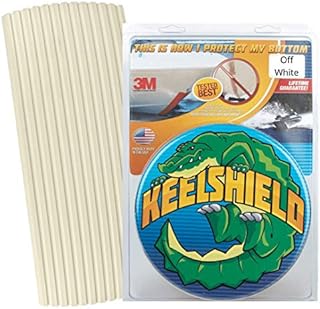 Gator Guards KeelShield Keel Guard - Helps Prevent Damage, Scars and Scratches - DIY Installation - Compatible with Fiberglass and Most Aluminum Boats - Made in the USA - 4’ to 12’ Lengths - Off White