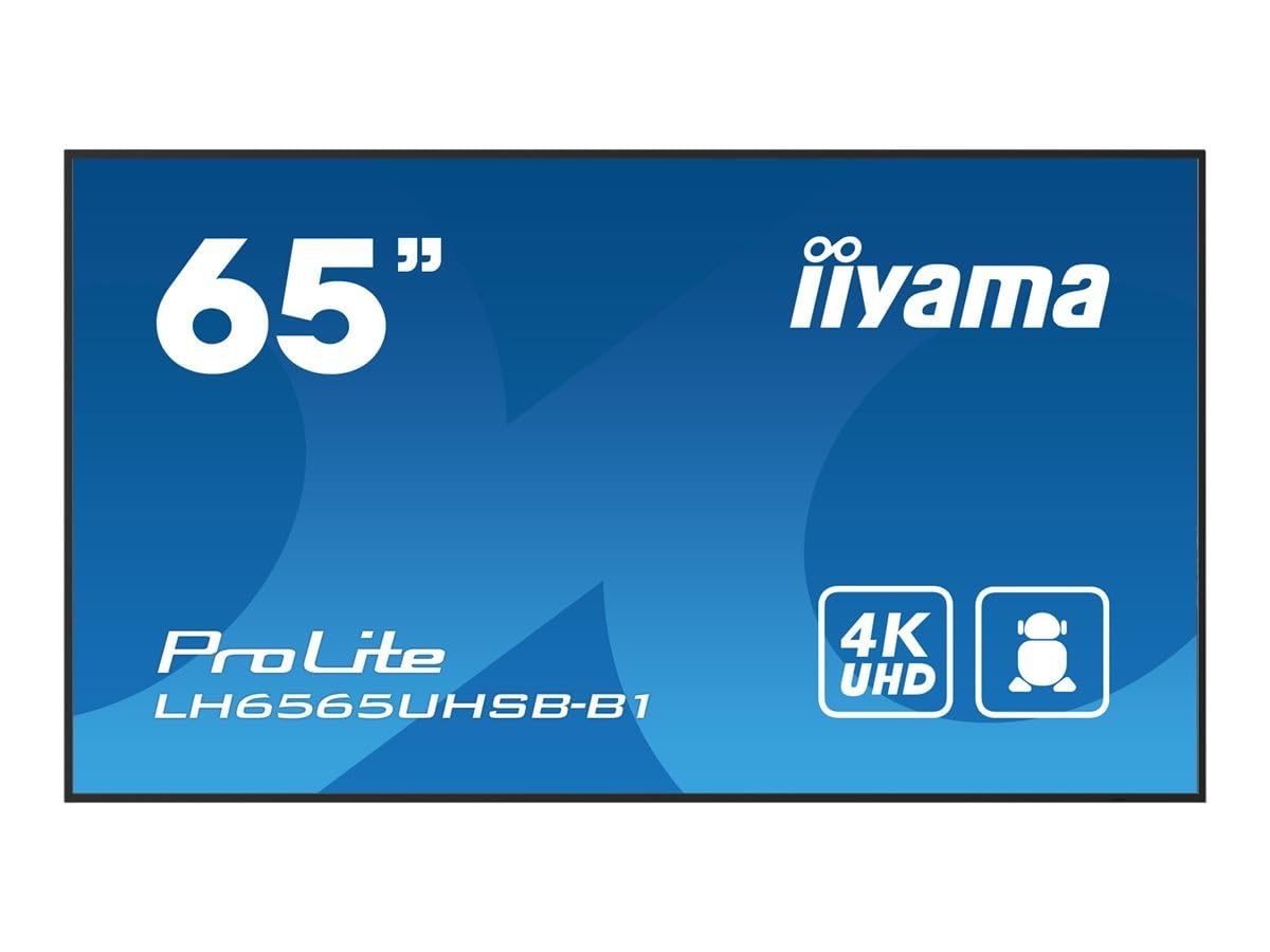 "Iiyama ProLite LH6565UHSB-B1 - 164 cm (65"") Diagonalklasse LCD-Display mit LED-Hintergrundbeleuchtung - Digital Signage - Android - 4K UHD (2160p)"