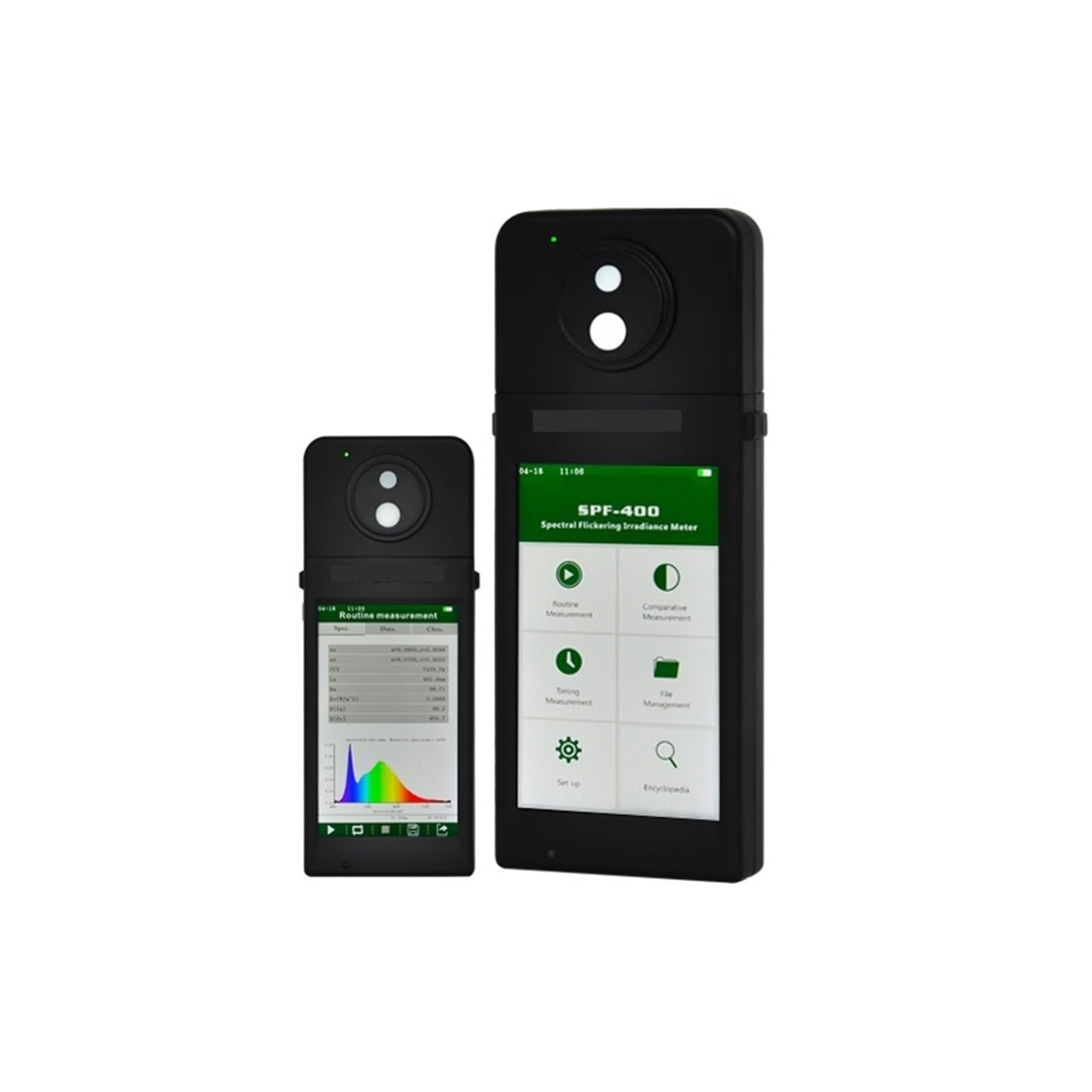 Mthckxjbsuz Nero Chromaticity Meter, Spf-100 Handheld Spectrometer Portable Uv Sensor Lcd Illuminance Meter For Lux And Flicker Frequency Index