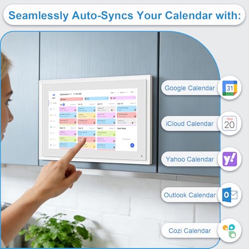 Image of 10.1 Inch Digital Calendar+Digital Picture Frame, 2026 Desk Calendar Smart WiFi Planner & Chore Chart, IPS HD Interactive Touchscreen Display Gifts for Women Men, Gifts for Mom Dad