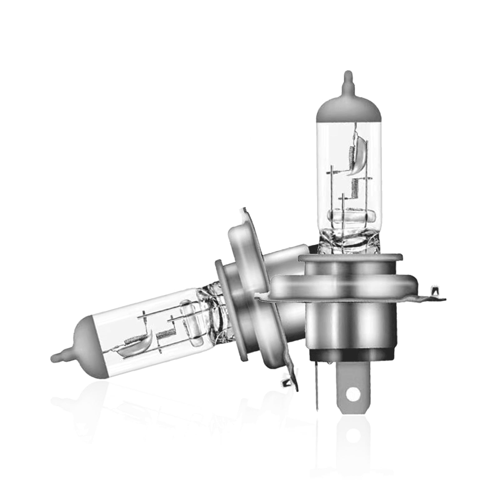 H4 12V 60W 6000K – Klarweiß Halogen Scheinwerferlampen – Verbesserte Straßenbeleuchtung & Sichere Sicht – Robuste H4 Birnen, 2 Stück