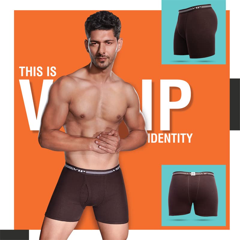 Image of VIP Advanta 100% Ribbed Cotton Fabric Trunk Combo Set for Mens with Covered Elastic Waistband
