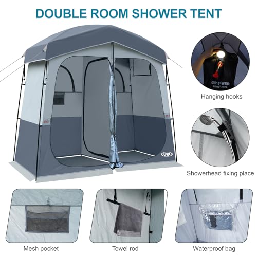 Image of Shower Tent, Outdoor Camping Privacy Shelter-Dressing Changing Room-Portable Toilet Tent for Hiking Sun Shelter Picnic Fishing