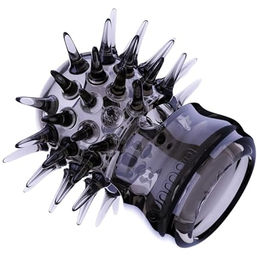 Accesorio De Ejercicio Y Entrenamiento De Fitness De ReduccióN De PresióN De Silicona Negra Masculina, con Textura Elevada En La Superficie, AñAdiendo DiversióN A Los Accesorios De Ejercicio