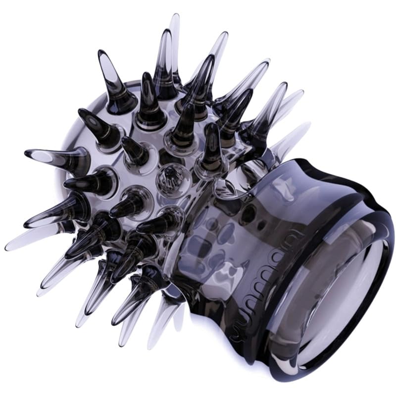 Accesorio De Ejercicio Y Entrenamiento De Fitness De ReduccióN De PresióN De Silicona Negra Masculina, con Textura Elevada En La Superficie, AñAdiendo DiversióN A Los Accesorios De Ejercicio