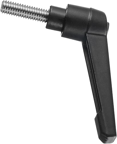 Miniatura 45 de uxcell 5 piezas de manija de palanca de sujeción ajustable M8 x 0.630 in óxido negro métrico acero al carbono macho roscado perillas de mano