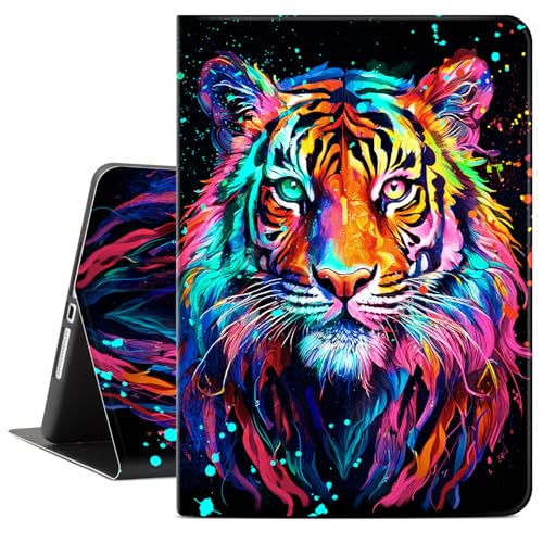 Lokigo Case for iPad 9th/8th/7th Generation 10.2 Inch, Tiger - image 1