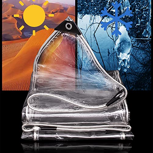 Bâche transparente imperméable anti-intempéries pour jardin