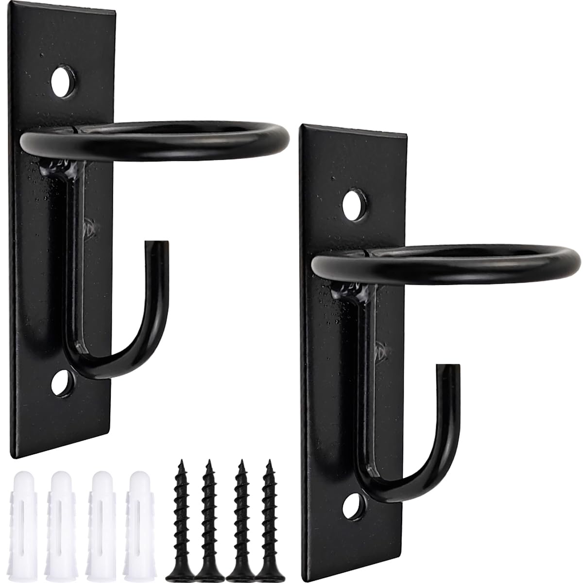 ROYHOO 2PCS Bucket Hooks for Horses Equestrian Bucket Hook Metal Water Bucket Hangers Horse Stalls Feed Bucket Barn Farmhouse Supplies (2)