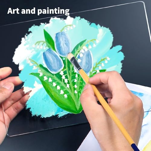 Image of Art3d 5-Pack of 29x59 inch PET /Plexiglass Sheets, Transparent Clear Flexible Plastic Sheet Panels for Craft, Picture Frames, Sign Blank, DIY Display Project