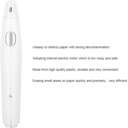 Miniatura 7 de Zerodis Borrador eléctrico recargable de carga USB, borrador de lápiz a batería con 16 recambios de repuesto, borrador eléctrico recargable para