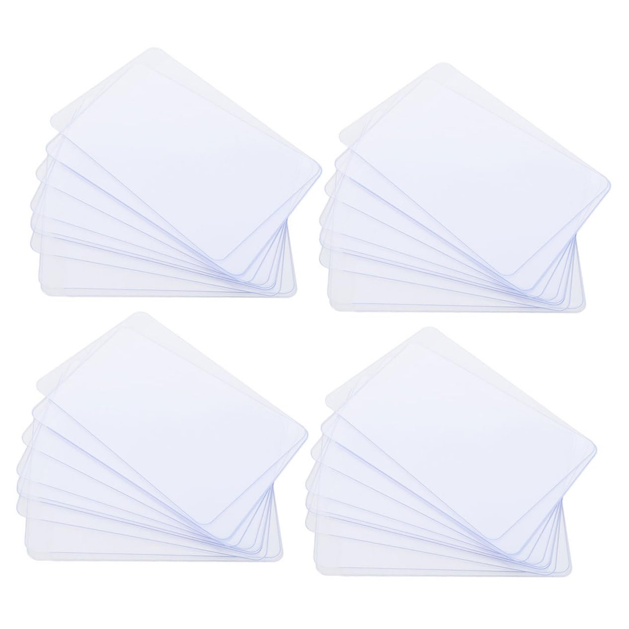 100 Stück Transparente Boutonnière Halter aus Pvc für Anzug und Sakko | Knopflochhalter aus Kunststoff, Quadratische Form, Wiederverwendbar und Wasserfest, für Blumen und Einstecktuch