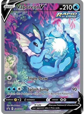 Pokemon - Vaporeon V SWSH181 - Black Star Promo - Alterante Art Holo - Single Card