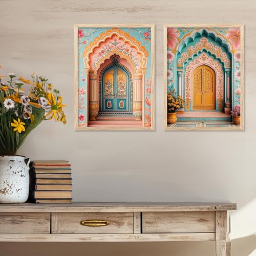 Image of Kotart Traditional Indian Wall Art Paintings for Living Room | Framed Wall Painting for Home Room Bedroom Office Wall Decor | Paintings For Home Decoration| Wall Poster With frames | Painting for Wall Decoration (Art 1, (19x25 inch ), Framed)