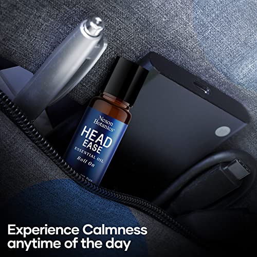 Head Ease Essential Oil Roll On - Natural Migraine Relief Essential Oil Roll-On - Headache Relief Essential Oil Roller - Head Ache Relief Essential Oil Rollon Stick - Nexon Botanics - 10ml - Image 4